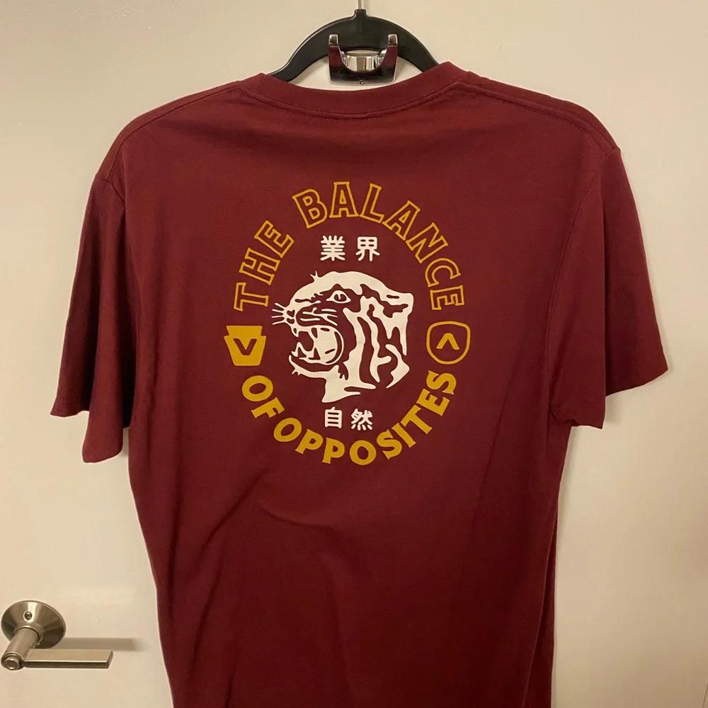 Maroon RVCA Tee - Picture 2 of 2